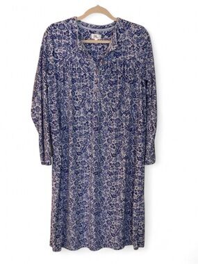 Blue Floral Women's Nightgown